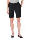 Picture of FR22BK DICKIES WOMEN'S 9" RELAXED FIT FLAT FRONT SHORTS - BLACK