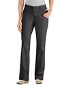 Picture of FP342 Women's Curvy Fit Straight Leg Stretch Twill Pants - BLACK